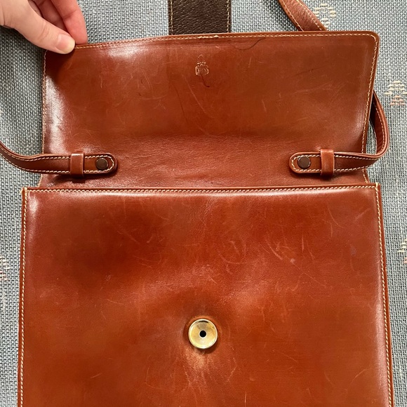 VINTAGE MARK CROSS LEATHER CROSSBODY PURSE - Picture 11 of 16